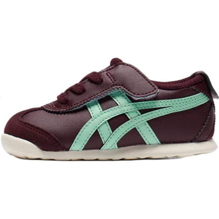 ONITSUKA TIGER Mexico 66 Trendy Sports Non-Slip Wear-Resistant Low-Top Casual Shoes Baby Sneaker Deep-Red Blue 1184A074-500