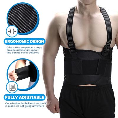 Sports Waist Back Support Strap with Adjustable Belt - Heavy Weightlifting Support and Slings On The Back