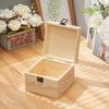 Wooden Storage Box Clamshell Dried Flower Box Retro Jewelry Gift Box  For Home Decor