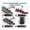 Miwayer 6-Piece Chrome Locking Guitar Tuning Pegs - Universal Machine Heads Set for Acoustic & Electric Guitars