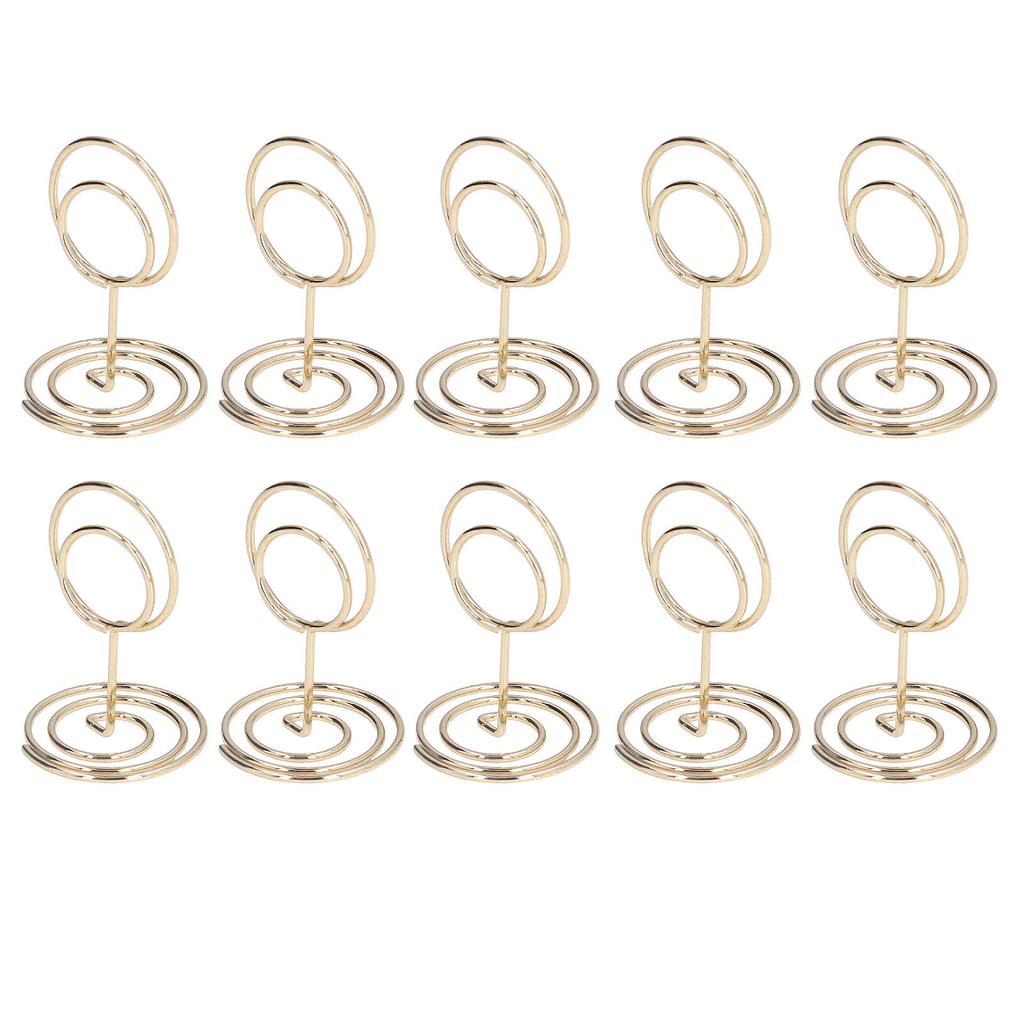 10pcs Table Number Holder Convenient Practical Round Base Reliable Durable Stable Elegant Style