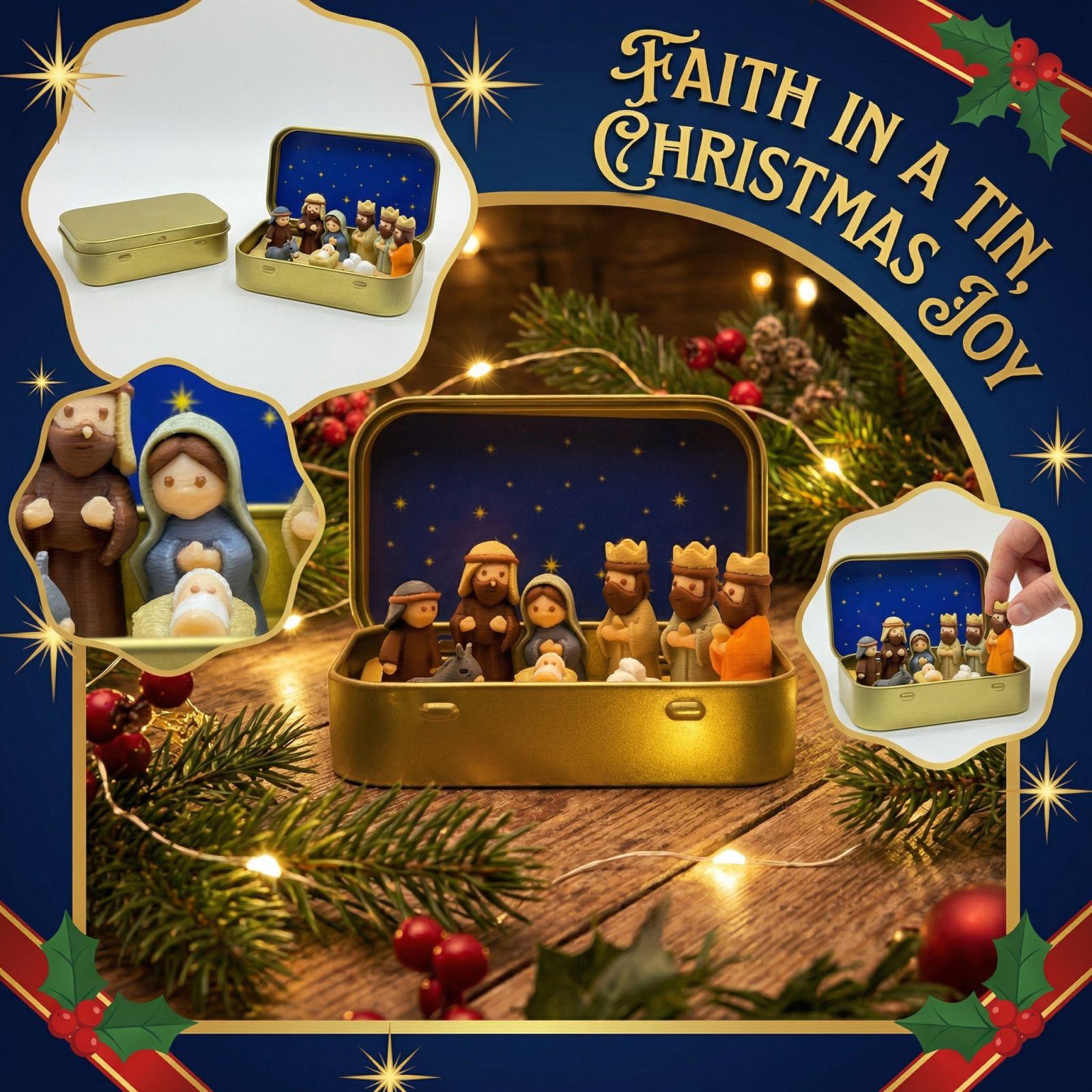 

Nativity Scene Figurine Set, Religious Ornament One Size жовтий