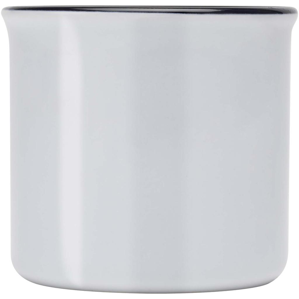 Glass "Bari" 240 Ml Glossy Ceramic Mug White