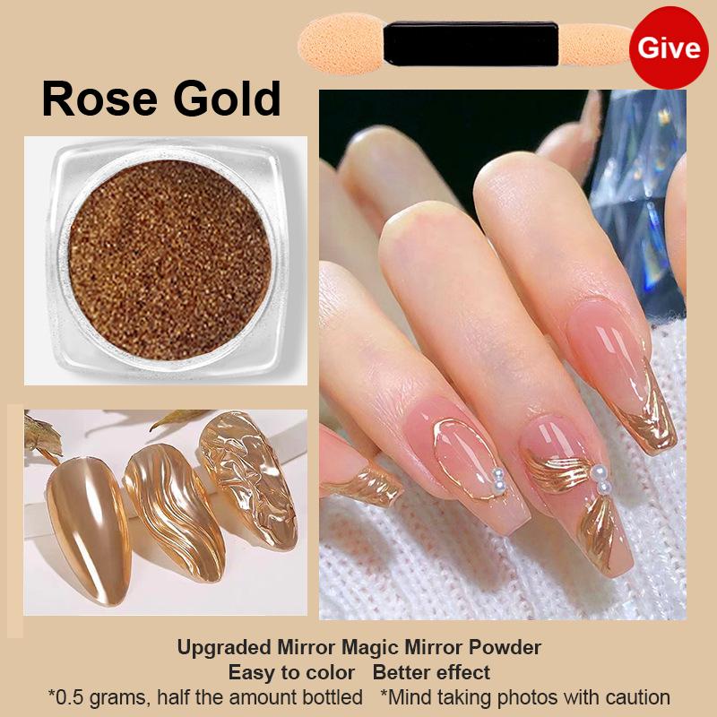 1Box Magic Mirror Sequins Shining Water Ripple Nail Patches Multicolour Nail Painting Decoration Accessory DIY