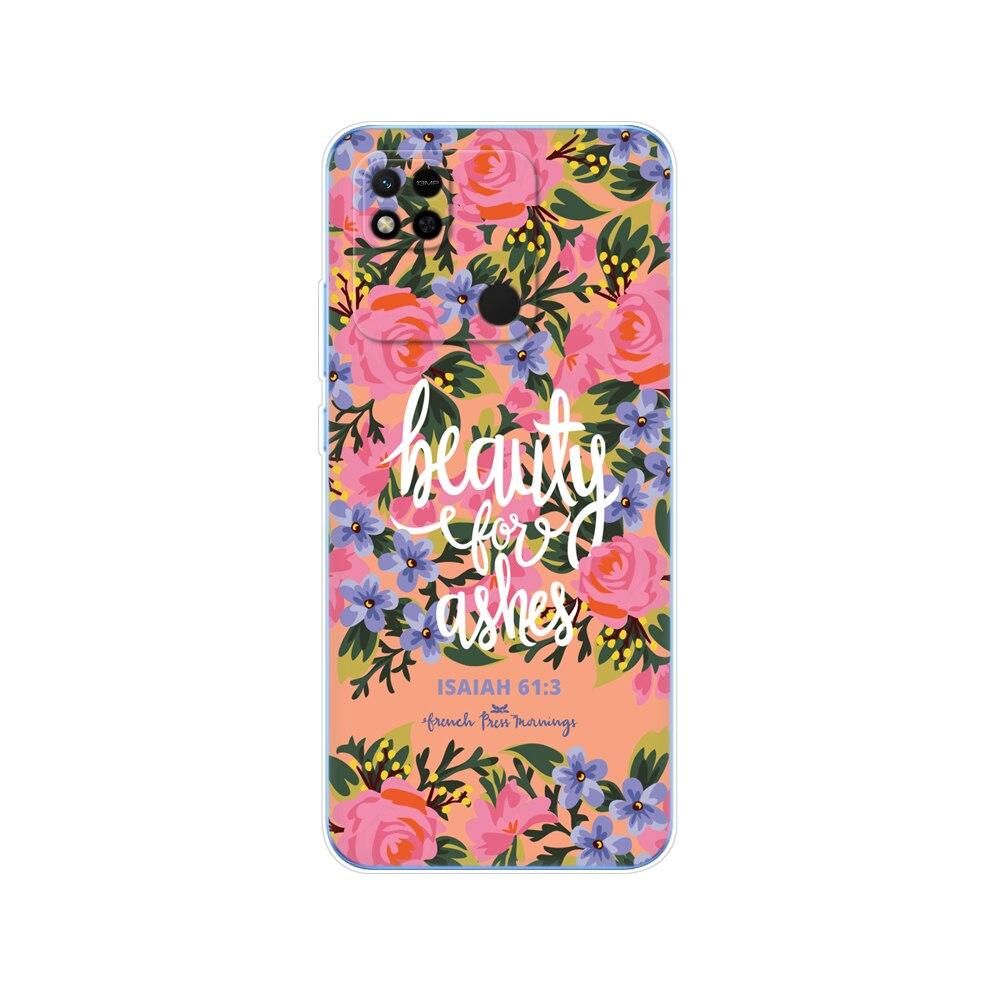 For Redmi 10A Case Back Cover For Xiaomi Redmi 10A Phone Case Redmi10A Bag Tpu Soft Silicon Protective Bumper Etui Funda Coque