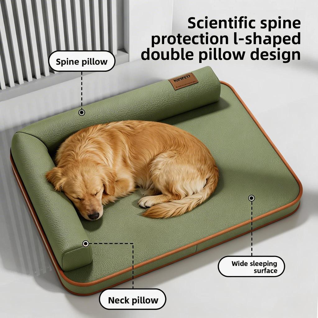 Dog Mat Suitable for All Seasons, Medium-sized and Large Waterproof and Tear Resistant Dog Bed, Summer Removable and Washable Do