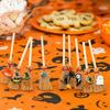 Spider Ghost Halloween Broom Wooden Red Rope Broom Mini Broom Pendant  Halloween Festival