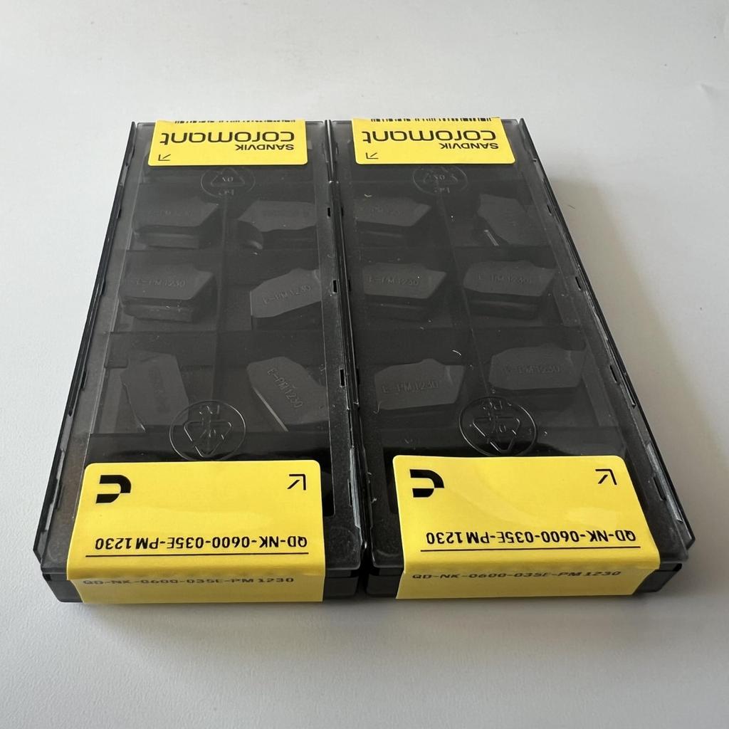 SANDVIK / QD-NK-0600-035E-PM 1230 / Original Swedish hard alloy blade 10 Pcs