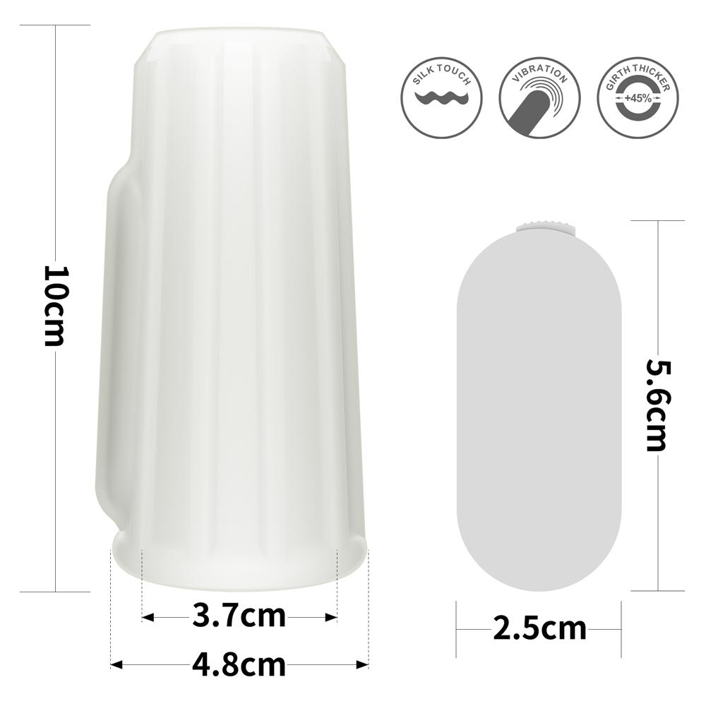 Vibrating Cock Ring Penis Sleeve Vibrator Penis Extender Extension Penis Enlargement Cockring Adult Sex Toys for Couple Men