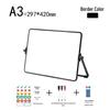 Tableau blanc magnétique effaçable avec support - Outil de dessin et d'enseignement pour enfants