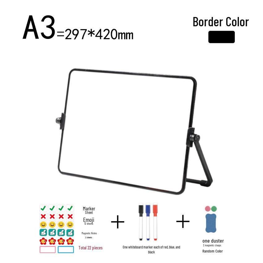 Tableau blanc magnétique effaçable avec support - Outil de dessin et d'enseignement pour enfants