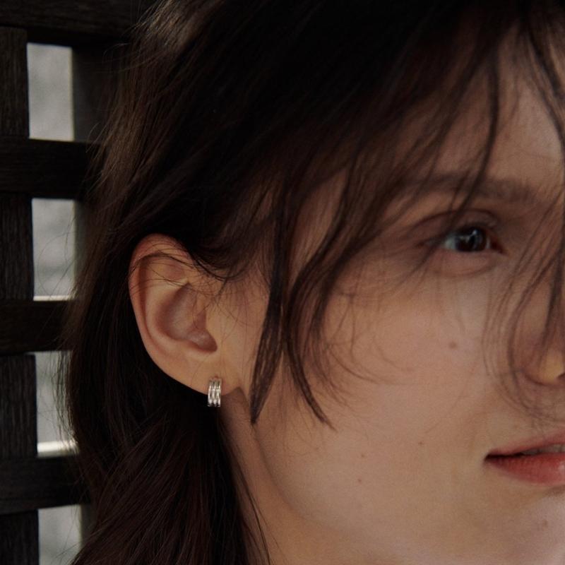 Verte 925 Silver Fort Earring  Silver    deux.Silver.183