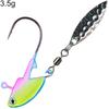 MUQZI Sports Accessory Stainless Steel Luminous Fishing Lures Bait Tackle Tools with Rotating Sequins