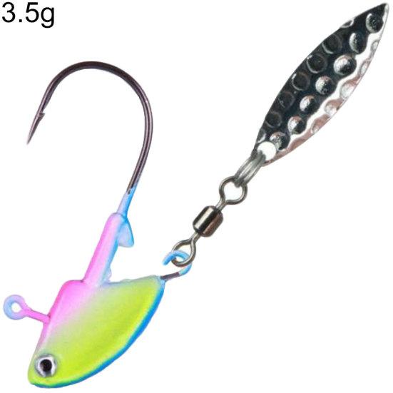 MUQZI Sports Accessory Stainless Steel Luminous Fishing Lures Bait Tackle Tools with Rotating Sequins