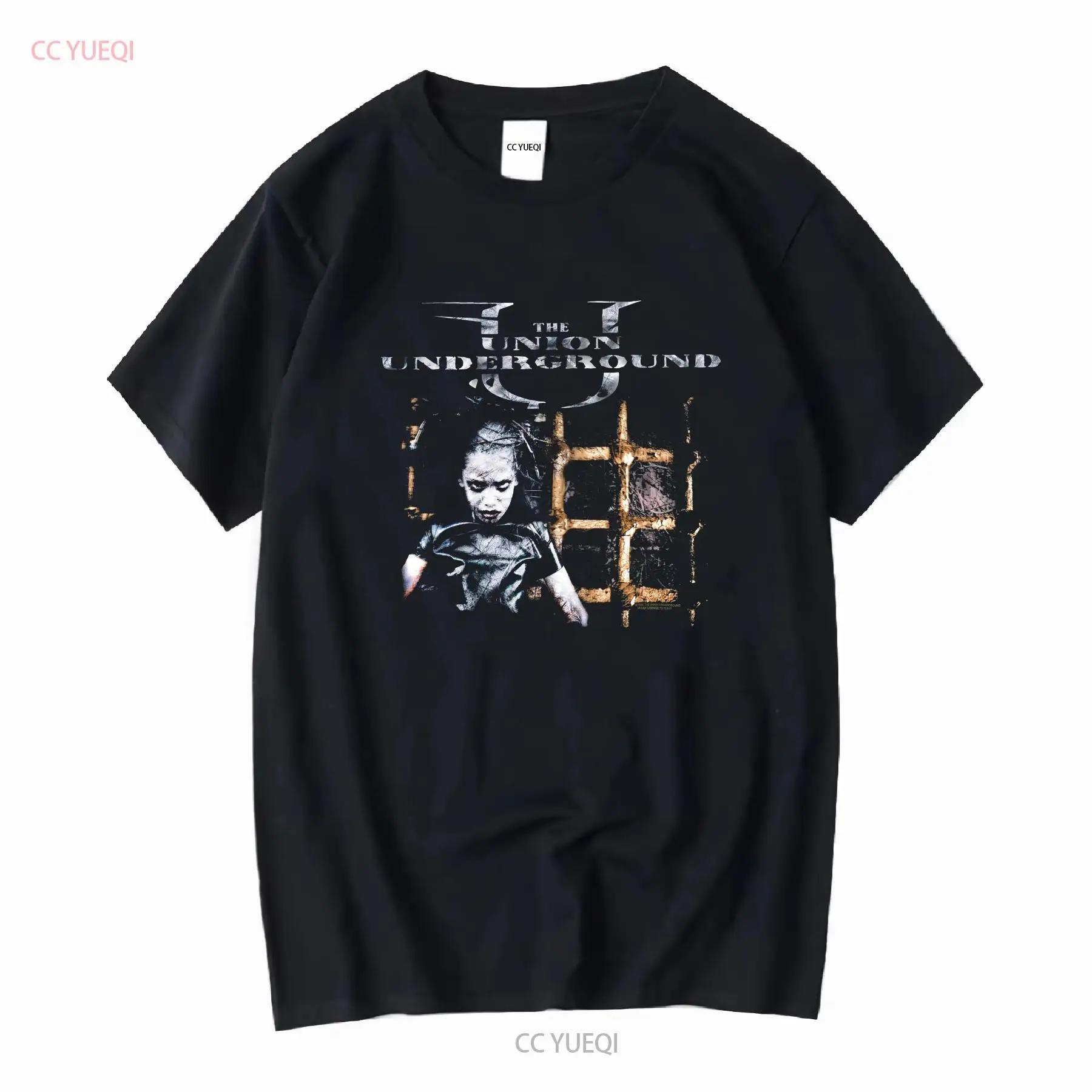 Band T Shirt THE UNION UNDERGROUND An Education In Rebellion Black Medium vintage Washed Stylish designer clothes Comfortable S разноцветный