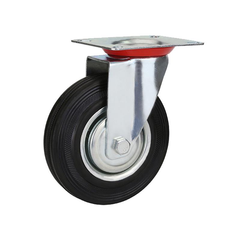 Silent Industrial Rubber Caster Wheels for Hand Trucks and Dollies
