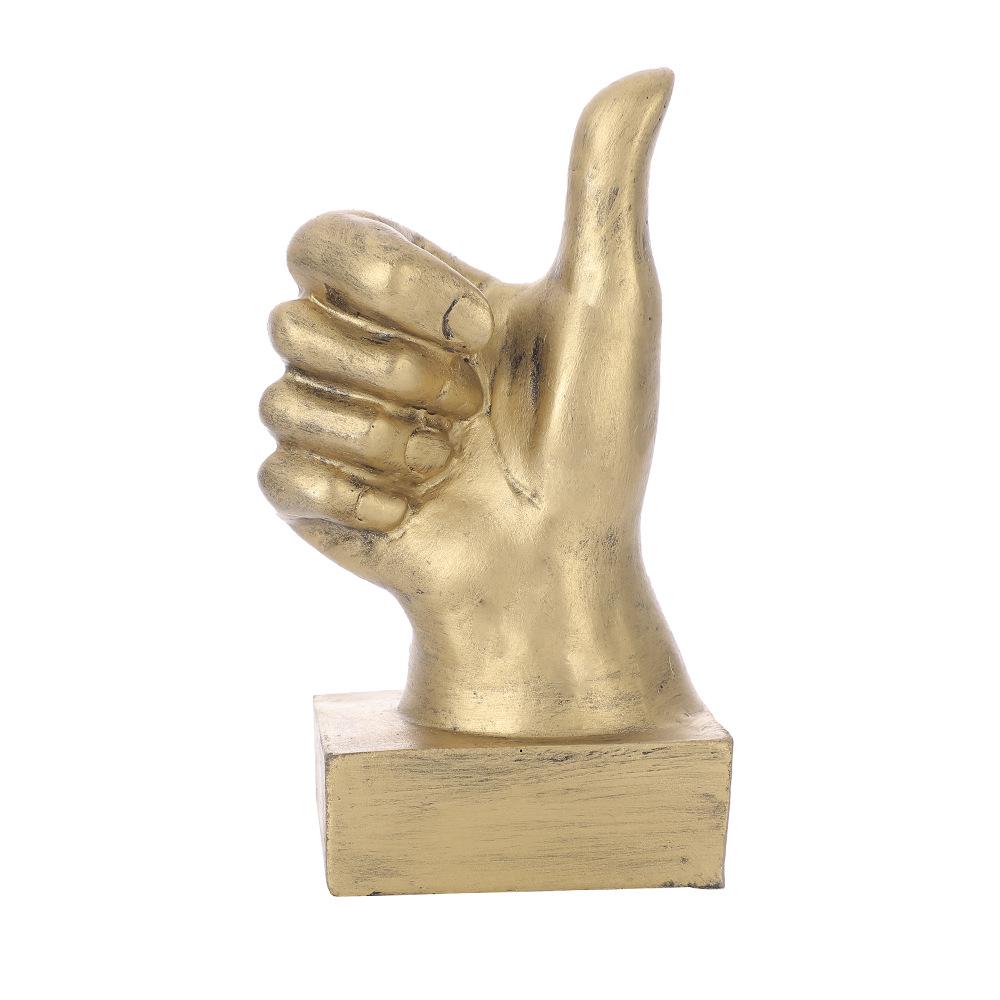European Retro Resin Finger Ornaments for Living Room Decor