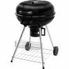 Coal Barbecue with Cover and Wheels FZG 1004 Black Circular