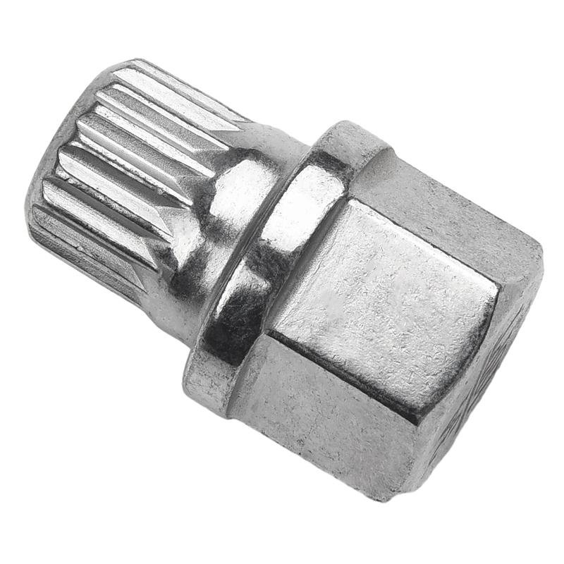 Wheel Lock Lug Heavy Duty and Reliable 32/16PT Hollow Car Anti Theft Wheel Lock Lug Nut Screw Removal Key for BMW