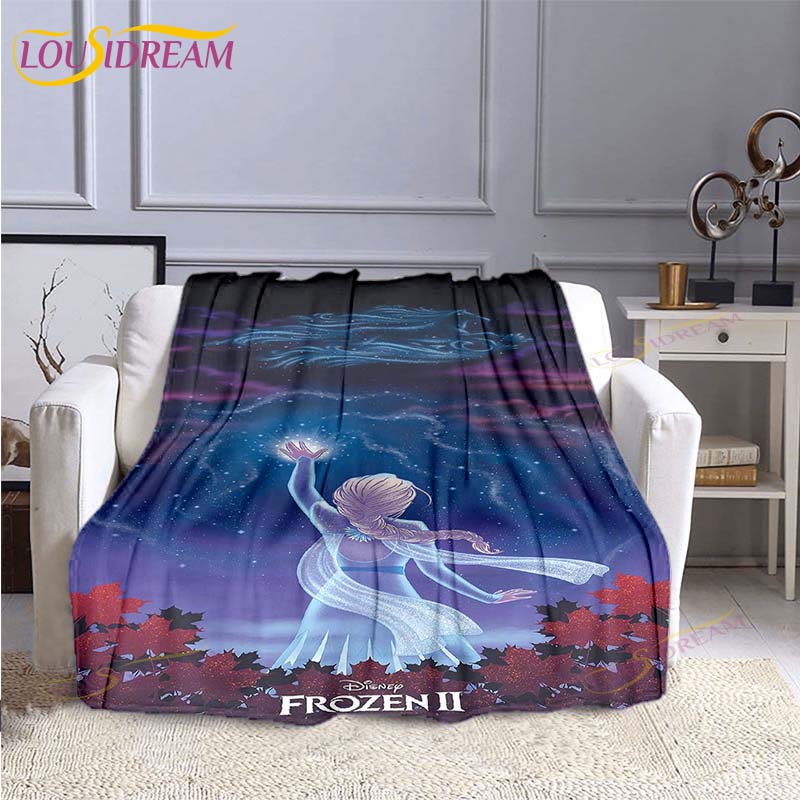 Gefrorene Mode-Decke Anime Flanell Bett-Überwurf Weiche 3D-bedruckte Cartoon-Decke Sofa Reise Camping Kinderdecke