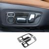 Black Steel Seat Adjustment Button Panel Trim 2X For BMW X3 G01 X4 G02 2018-