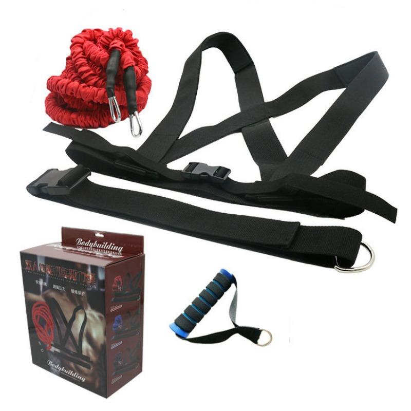 Double Resistance Rope Tension Rope Elastic Rope Track Running Explosive Power Bounce Physical Training Resistance Rope