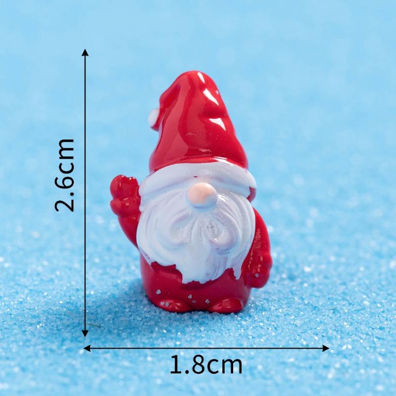 Micro Landscape Christmas Dwarf Luminous Snowman Resin Small Ornament Handicrafts DIY Snow Ornament Accessories
