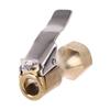 Car Tire Air Chuck Inflator Pump Valve Connector Clip-on Adapter Car Brass 1/4" Tire Tyre Wheel Valve For Inflatable Pump