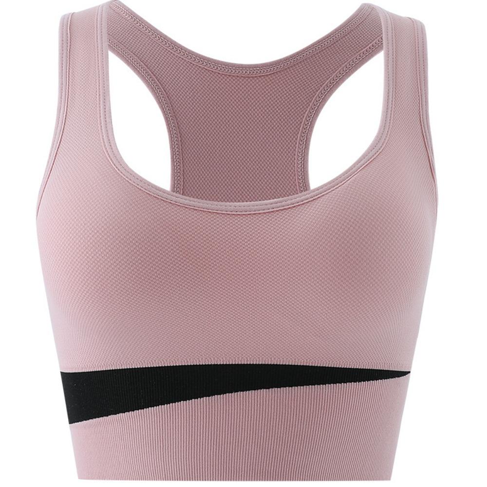 Color Pooling Running Sports Bra Fitness Shock-absorbing Bra Yoga Big Chest Beautiful Back Sports Underwear Women Can Wear