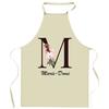 Tablier De Cuisine - Planetee Marie-Dominique Lettre - Impression Bretonne - Coton Résistant - Liens Ajustables