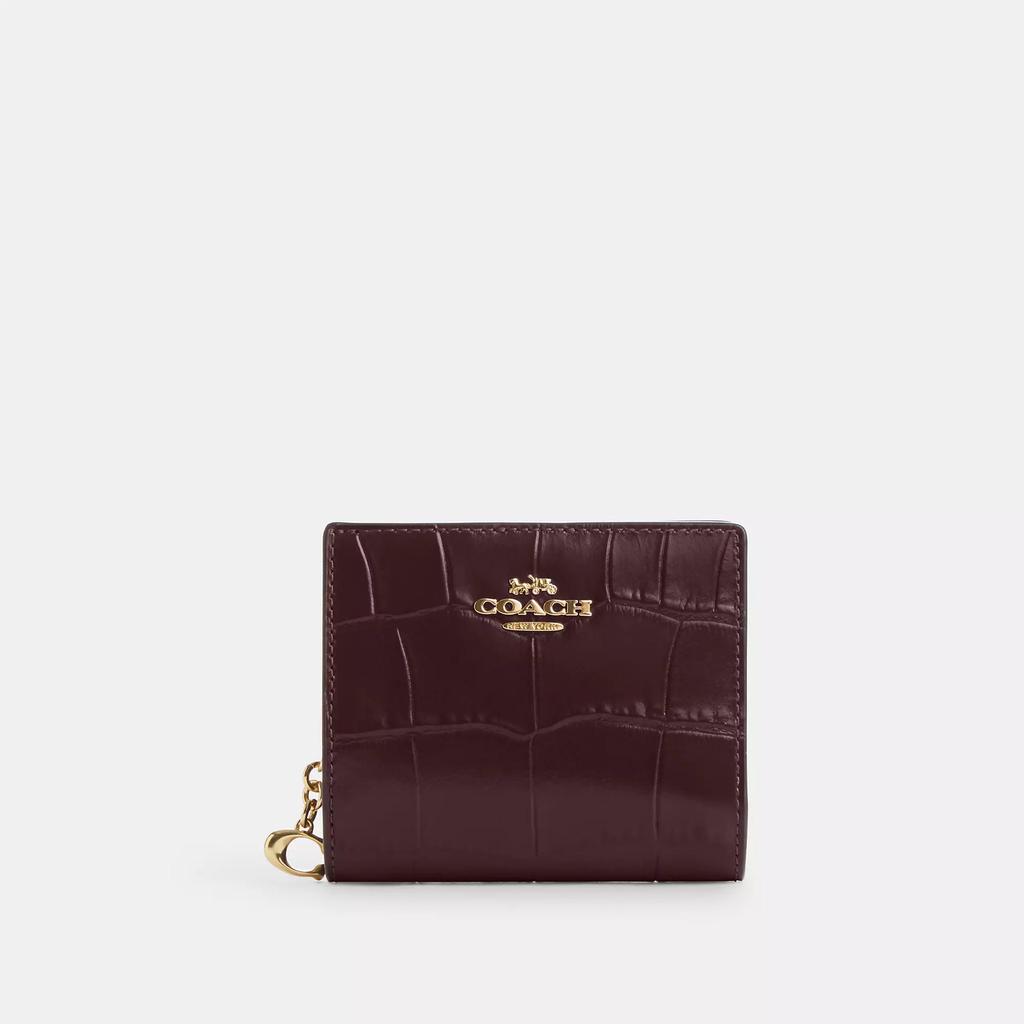 Coach Coach Snap Wallet Gold Black