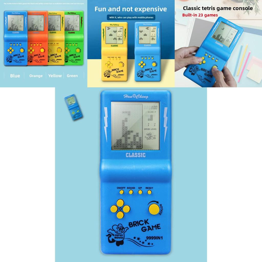 Classic Tetris Handheld Game Console With Large Screen For Retro Gaming Enthusiasts