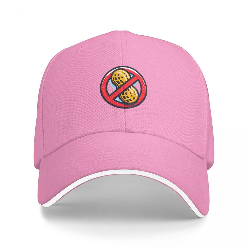 No Peanuts Allowed Sign Baseball Cap Luxury Man Hat Big Size Mens Big Size Hat Snapback Mens Womens