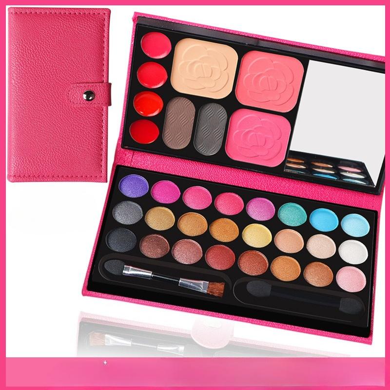 Makeup Box Pearlescent Blush Red Lips Mud Eyebrows Powder Compact Eyeshadow Palette Stage Performance on Children's Day