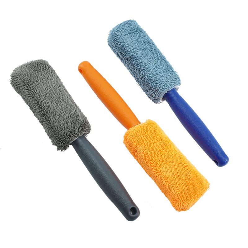 Autowas Portable Velgverzorging Microvezel Wiel Band Velg Borstel Auto Wiel Was Sen Schoonmaken Plastic Handvat Auto Was Sen Schoonmaak Gereedschap
