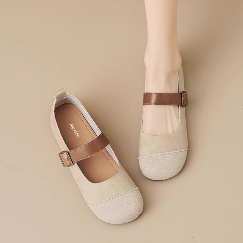 [Ziyan] Single shoe women's 2025 new summer Mary Jane women's shoes sandals one pedal flat-soled versatile Boken shoes