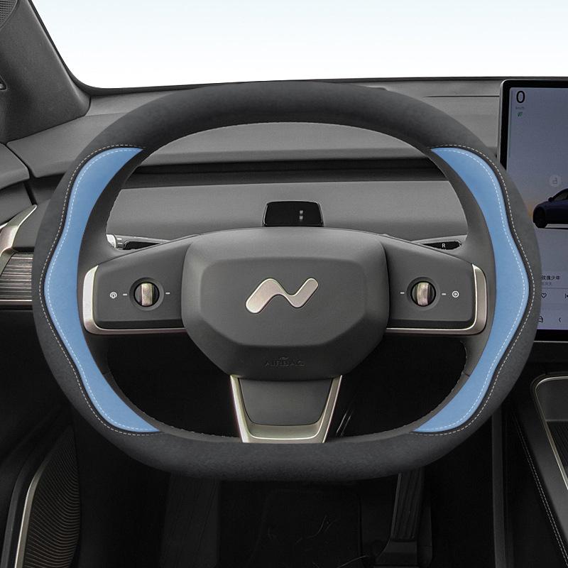 Applicable to Lide L60 Ultra-thin Anti-slip Steering Wheel Cover for 4WD & RWD, All-season Universal Fit