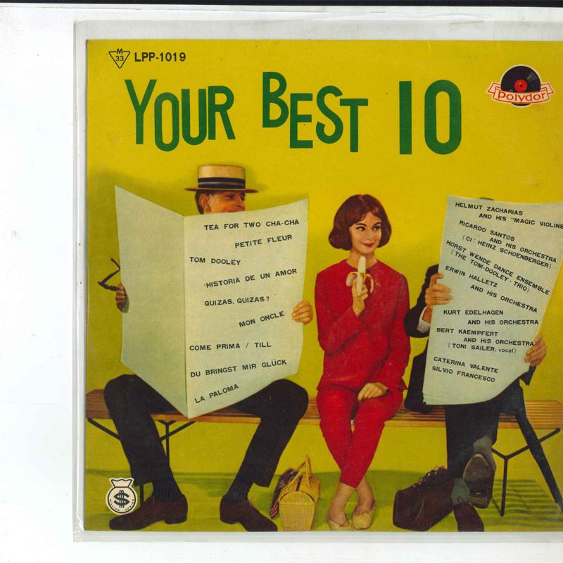 

10inch Record VARIOUS - Your Best Ten = Your Best Ten LPP1019 POLYDOR Japan Pop Used