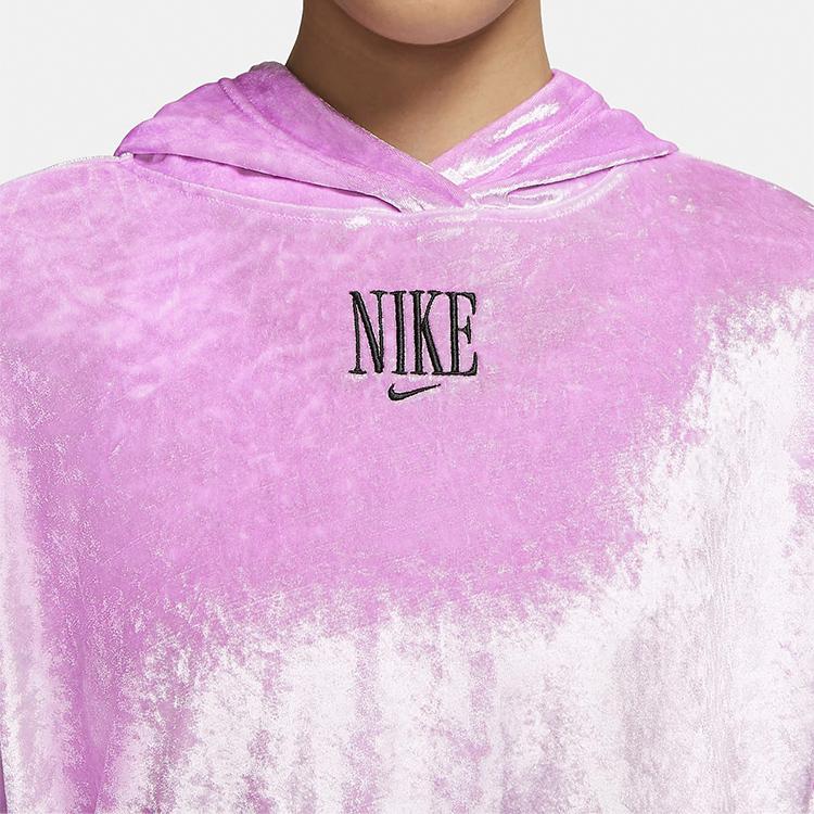 Nike Sweatshirts Women's Pink Hooded Moderate Regular CU6524-680