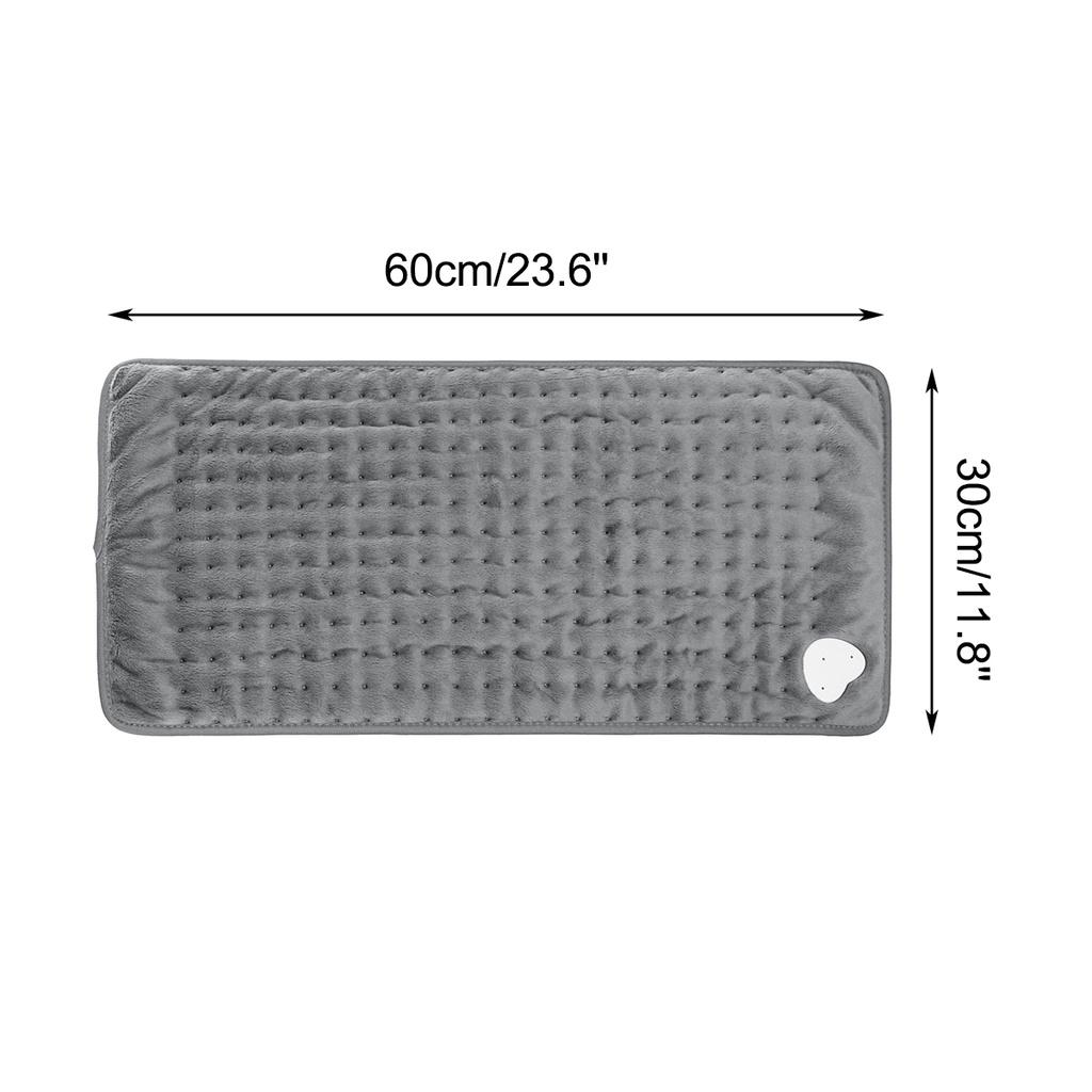 75W 9 Level Microplush Electric Therapy Heating Pad Electric Blanket for Abdomen Waist Back Pain Relief Winter Warmer 60x30cm