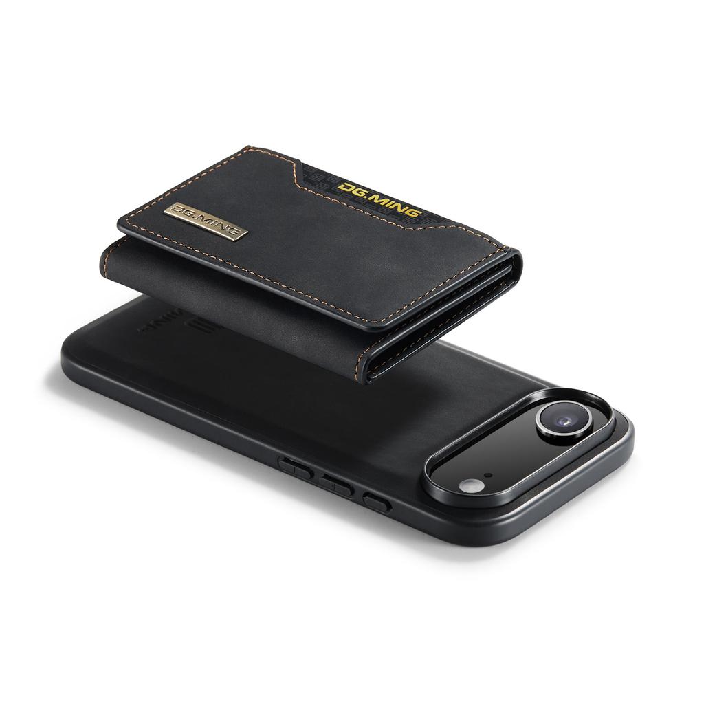 DG.MING M2 Series for iPhone 17 Air Case PU+PC+TPU Phone Cover Detachable Wallet