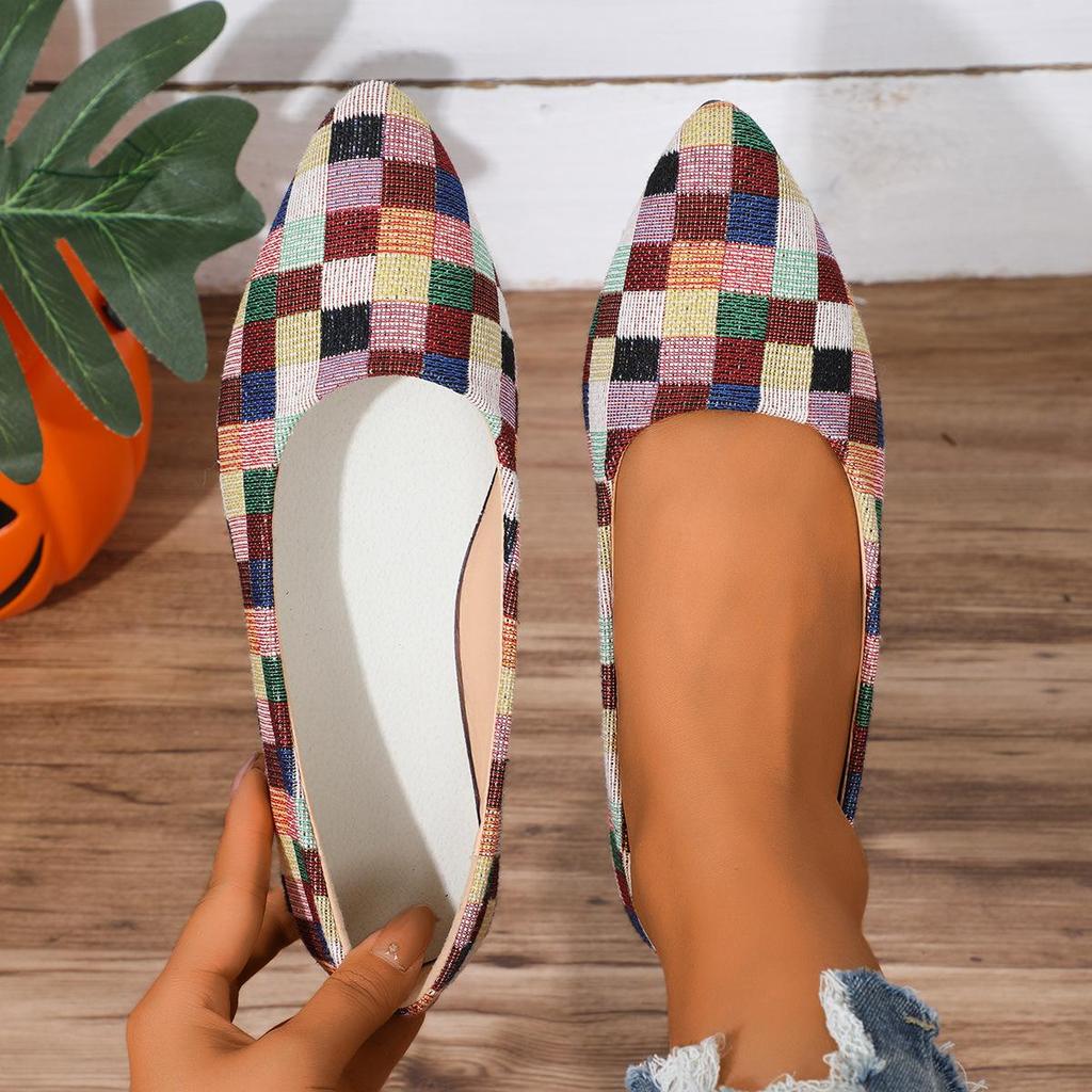 Women's Flat Shoes, Bohemian Style, Light and Comfortable, Suitable for Independence Day Wear
