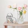 2D Flat Heart-Shaped Love Letter Acrylic Desktop Decoration, Anniversary Token Gift, Suitable for Wall Decoration, Porch, Room, Villa, Accents Home, H