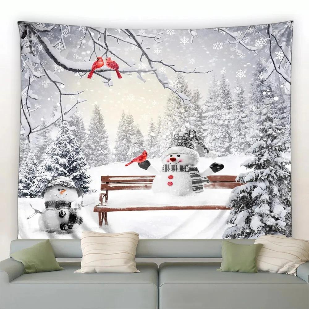 Christmas Luxury Tapestry Bedroom Living Room Home Christmas Decoration