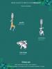 S925 Silver Ziyun Oil-Dripped Spotted Giraffe Pendant: Handmade Cute Animal Bracelet Bead