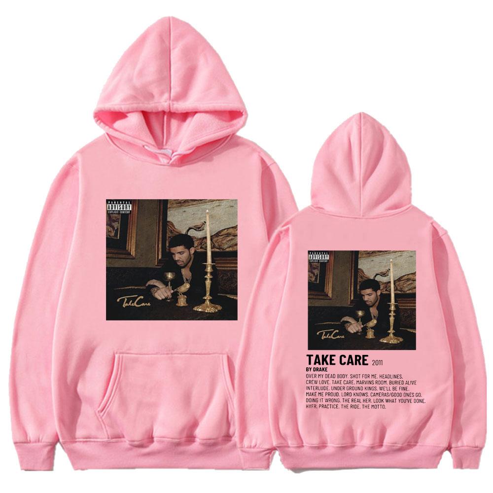 Rapper Drake Music Album Take Care Hoodie Men Woman Hip Hop Vintage Hoodie Oversized Casual Loose Male Sweatshirts
