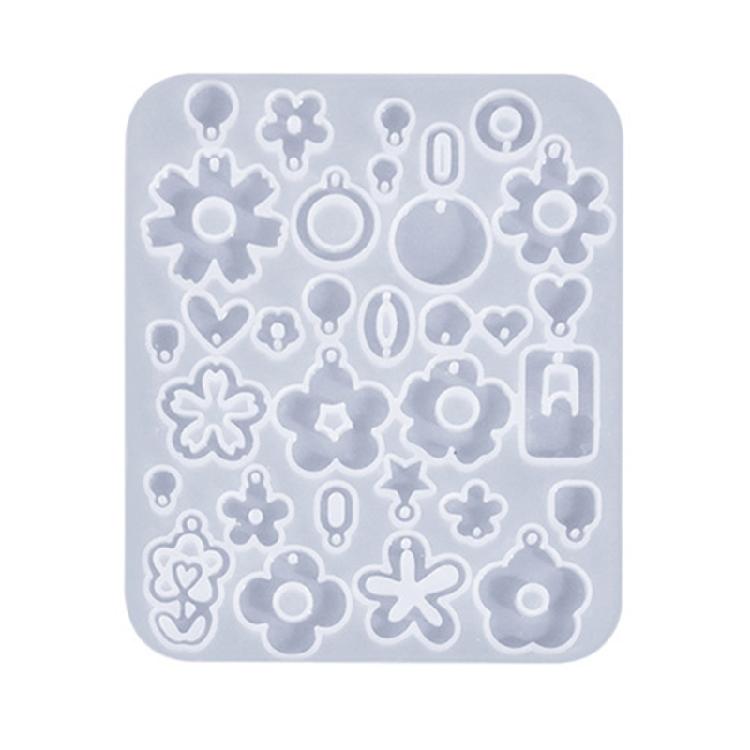 

Tools/Flower Shaped Earrings Mold Easy Demolding Silicone Ear Pendants Molds Customized Earwear Accessories Mould