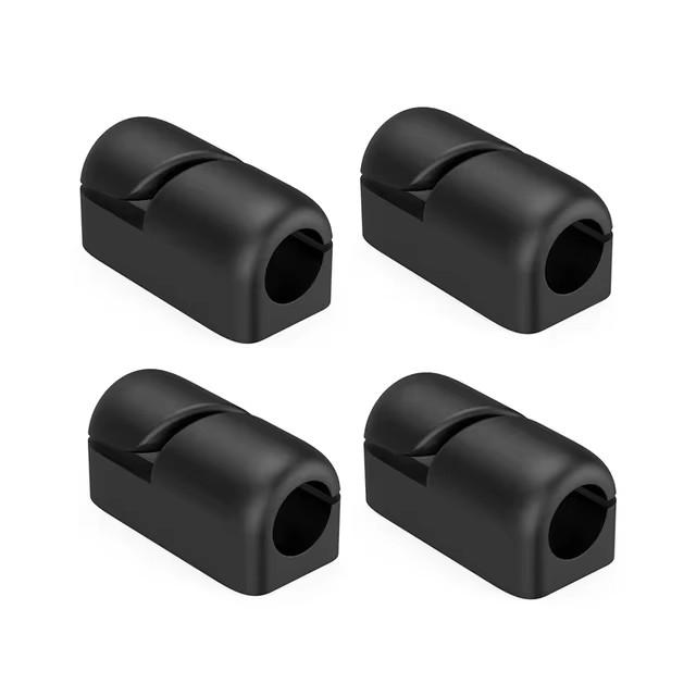 Kabelclip-Organizer Desktop-Kabelmanagement-Basis Klemme Befestigungselement Selbstklebend Silikon Praktische Netzkabelklemme Feste Schnalle