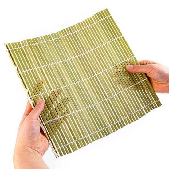 2 pieces wide mouth sushi roll mat 3030cm bamboo makisu board curtain kitchen supplies cooking tools utensils