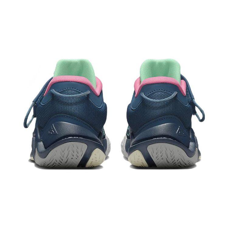 Nike Giannis Immortality 2 Cushioning Abrasion Resistant Low top Children's Basketball Shoes Blue Gray Green Kids' FD0214-400